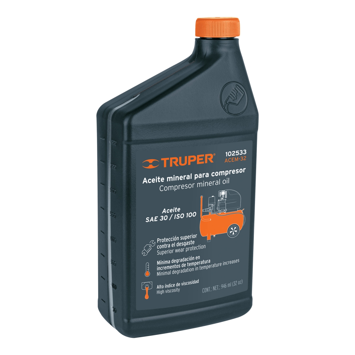 ACEITE MINERAL PARA COMPRESOR TRUPER 102533