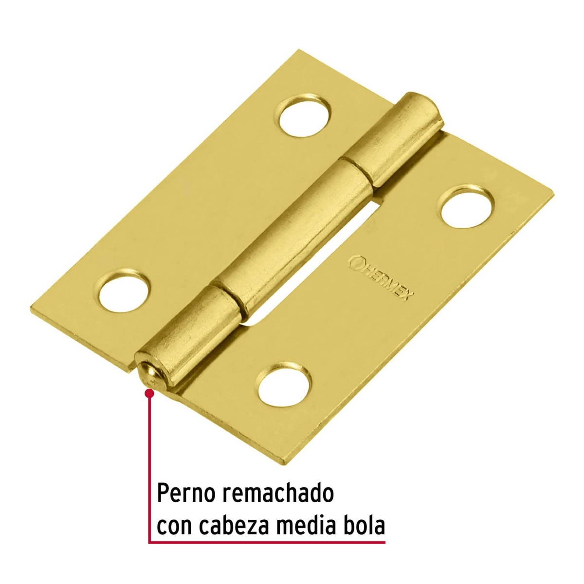 BISAGRA DE ACERO 1 1/2X1 3/16 HERMEX 43193 - Imagen 3