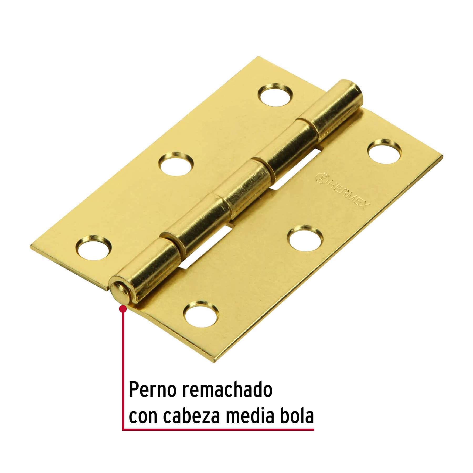 BISAGRA DE ACERO 2 1/2X 1 5/8 HERMEX 43195 - Imagen 3