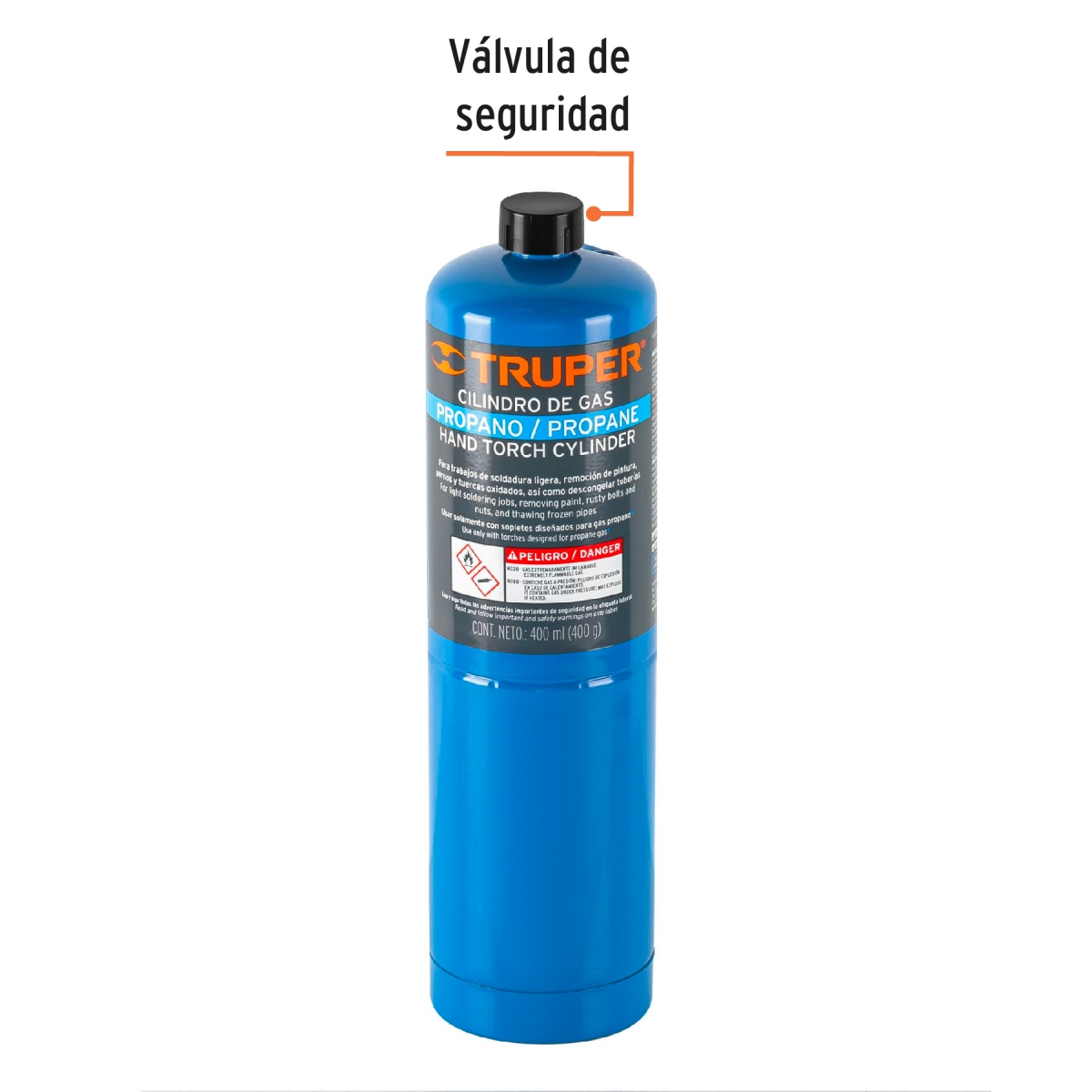 CILINDRO DE GAS PROPANO TRUPER 11913 - Imagen 2
