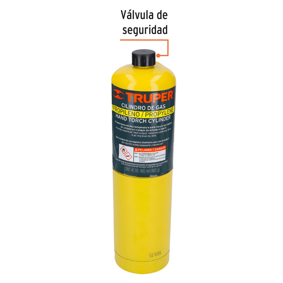 CILINDO DE GAS PROPILENO TRUPER 11914 - Imagen 2