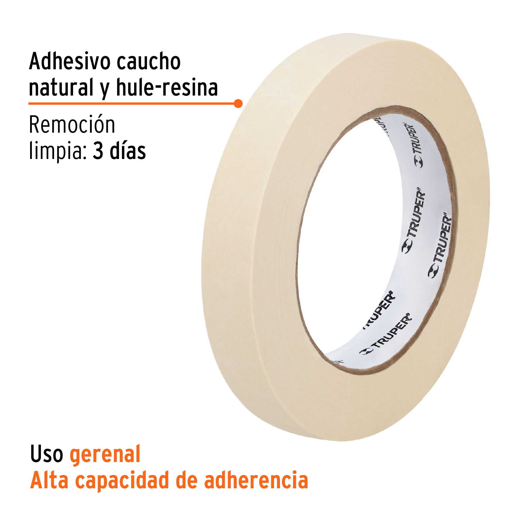 CINTA MASKING 1/2" TRUPER 12589 - Imagen 3