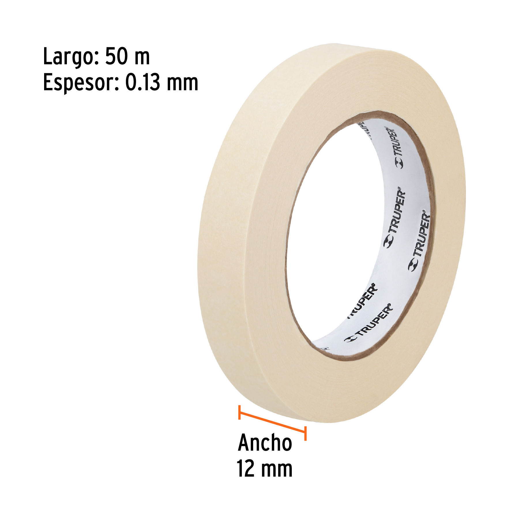 CINTA MASKING 1/2" TRUPER 12589 - Imagen 4