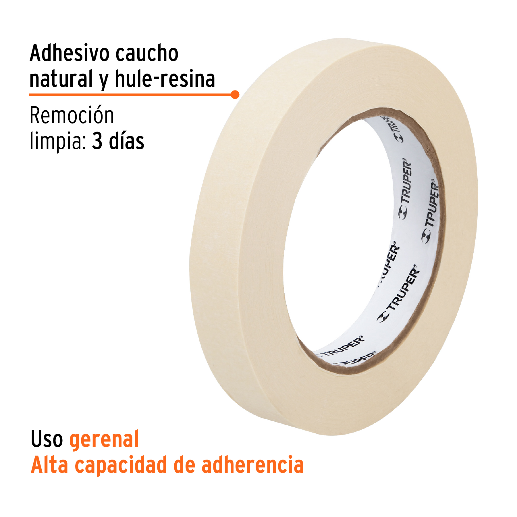 CINTA MASKING 3/4" TRUPER 12590 - Imagen 3