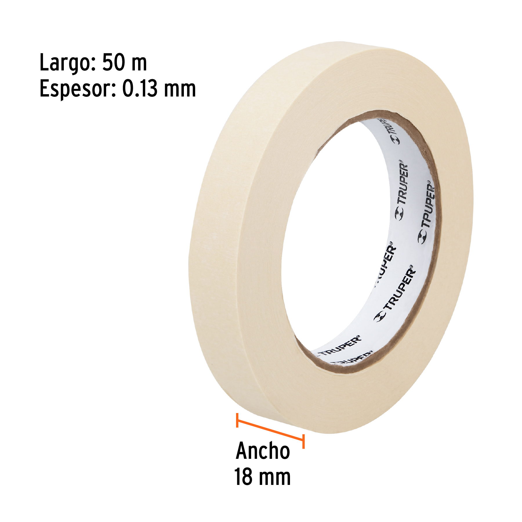 CINTA MASKING 3/4" TRUPER 12590 - Imagen 4
