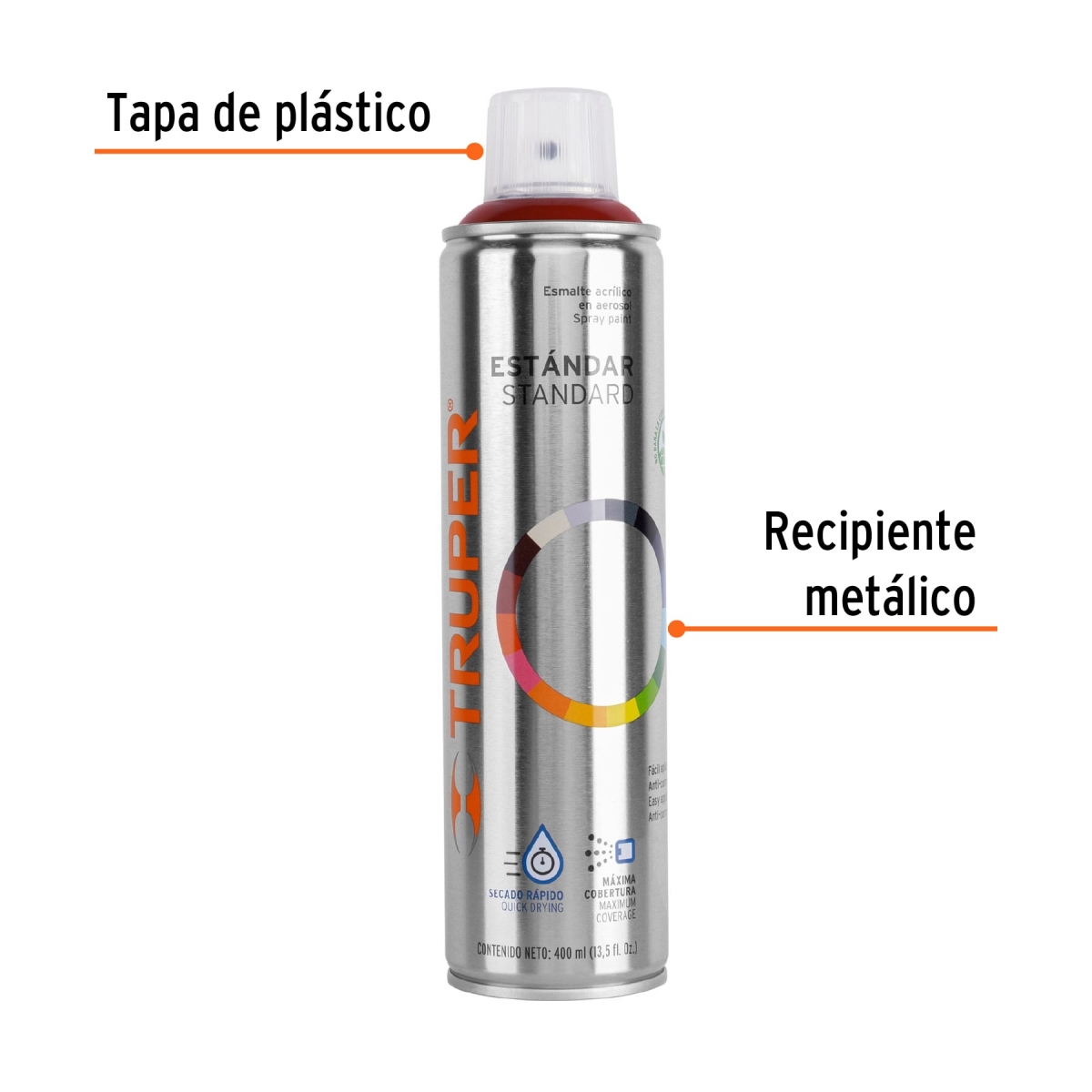 PINTURA EN AEROSOL GUINDA TRUPER 12764 - Imagen 2