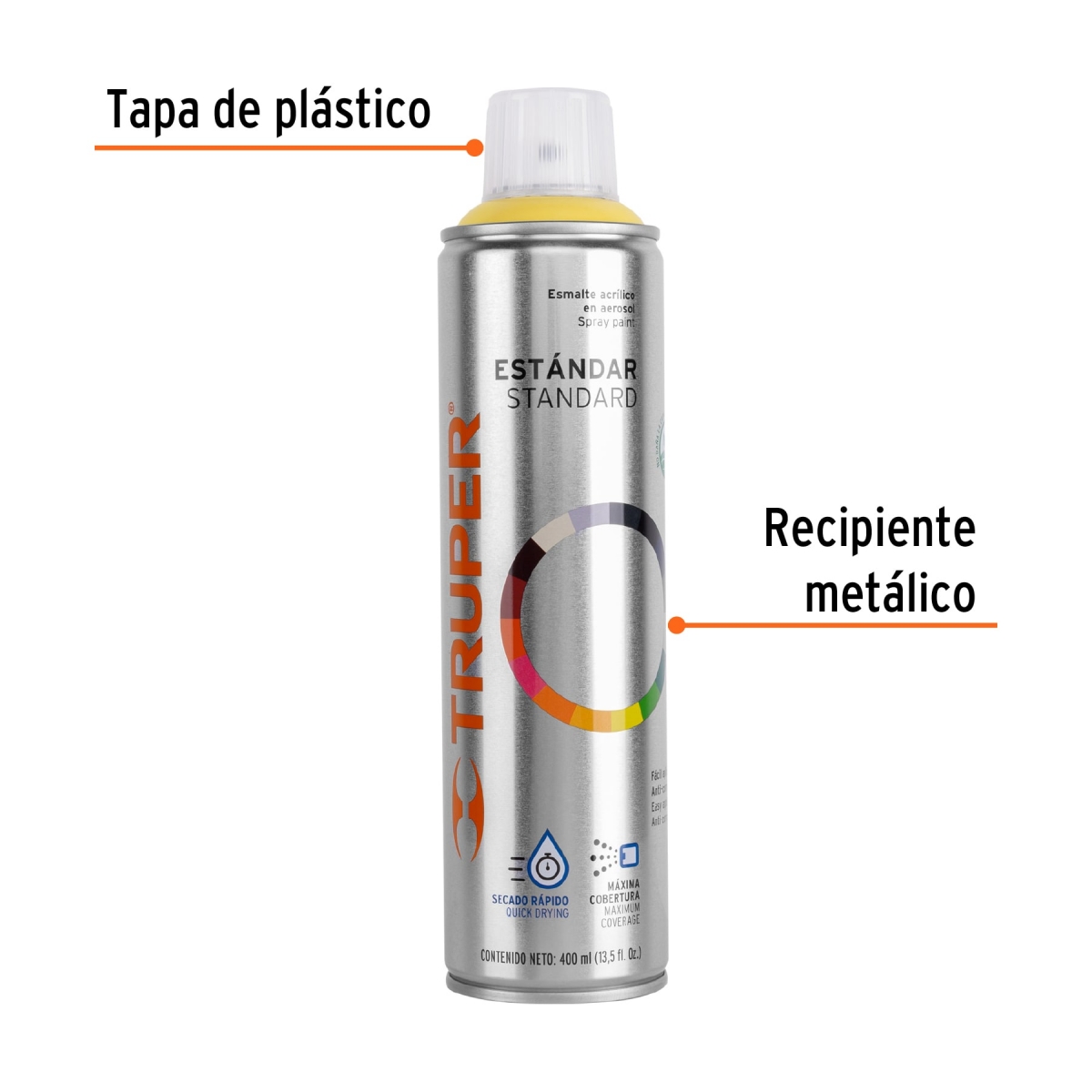 PINTURA EN AEROSOL MARFIL TRUPER 102828 - Imagen 2