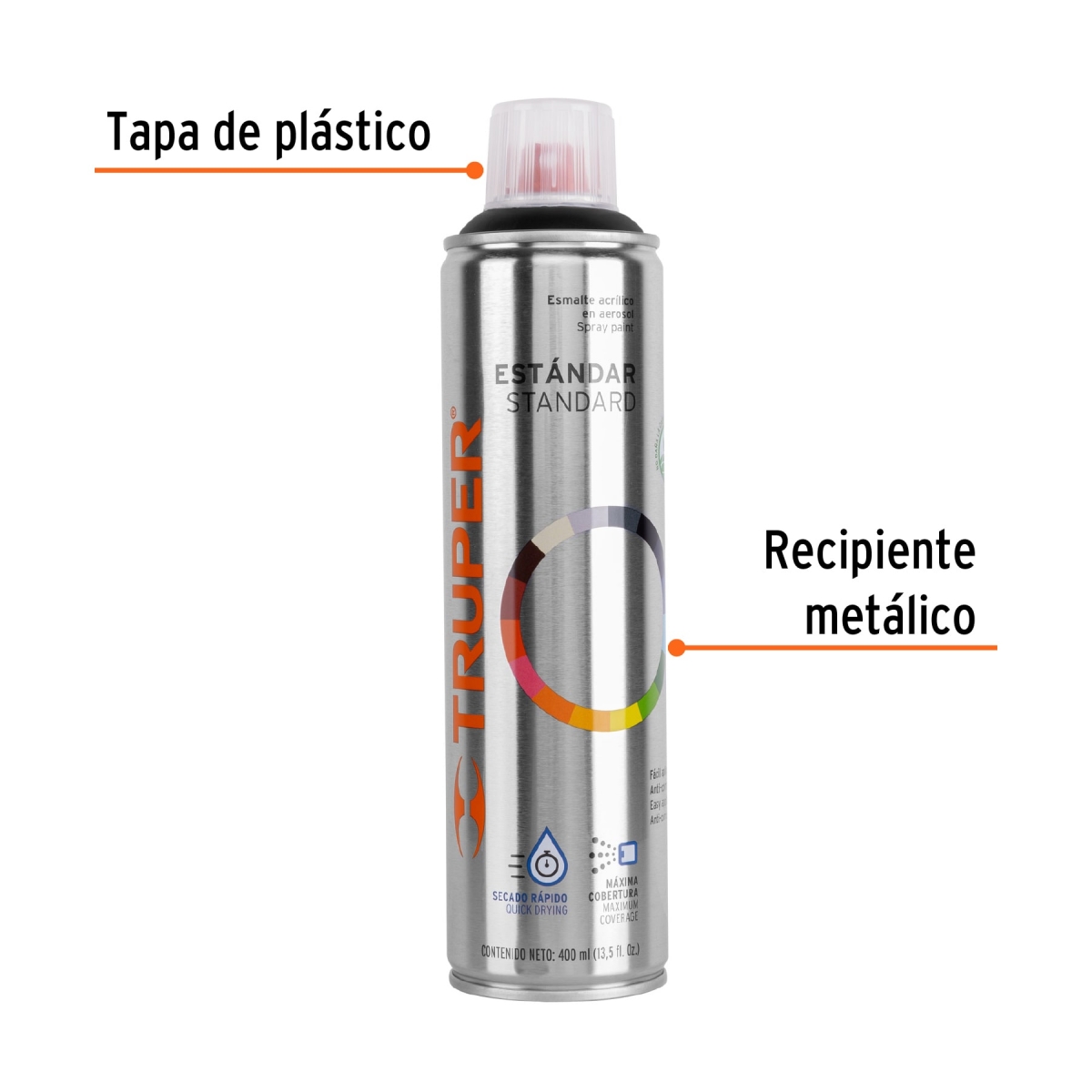 PINTURA EN AEROSOL NEGRO MATE TRUER 19033 - Imagen 2