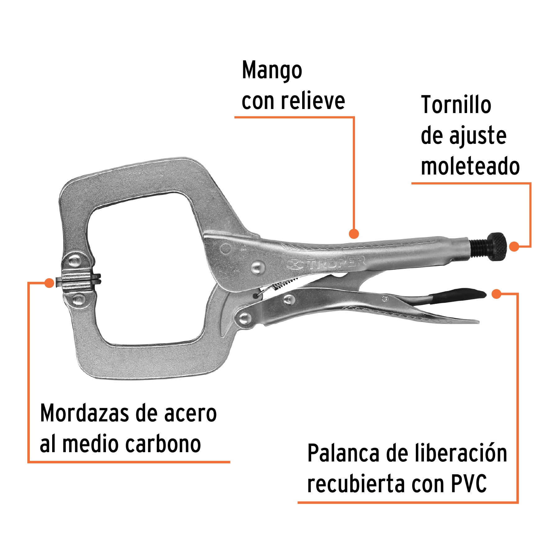 PINZA DE PRESION TIPO C TRUPER 17427 - Imagen 3
