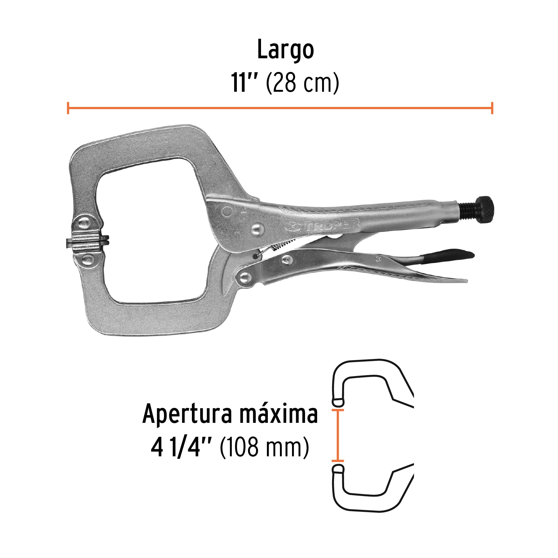 PINZA DE PRESION TIPO C TRUPER 17427 - Imagen 4