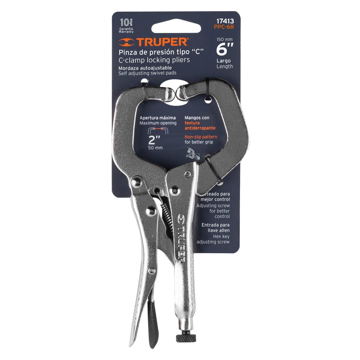 PINZA DE PRESION TIPO C 6 TRUPER 17416