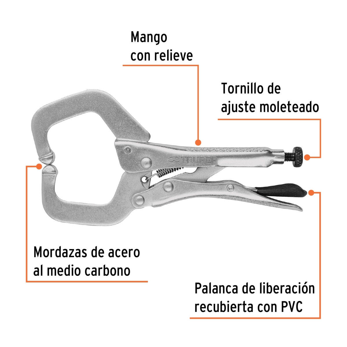 PINZA DE PRESION TIPO C 6 TRUPER 17416 - Imagen 3