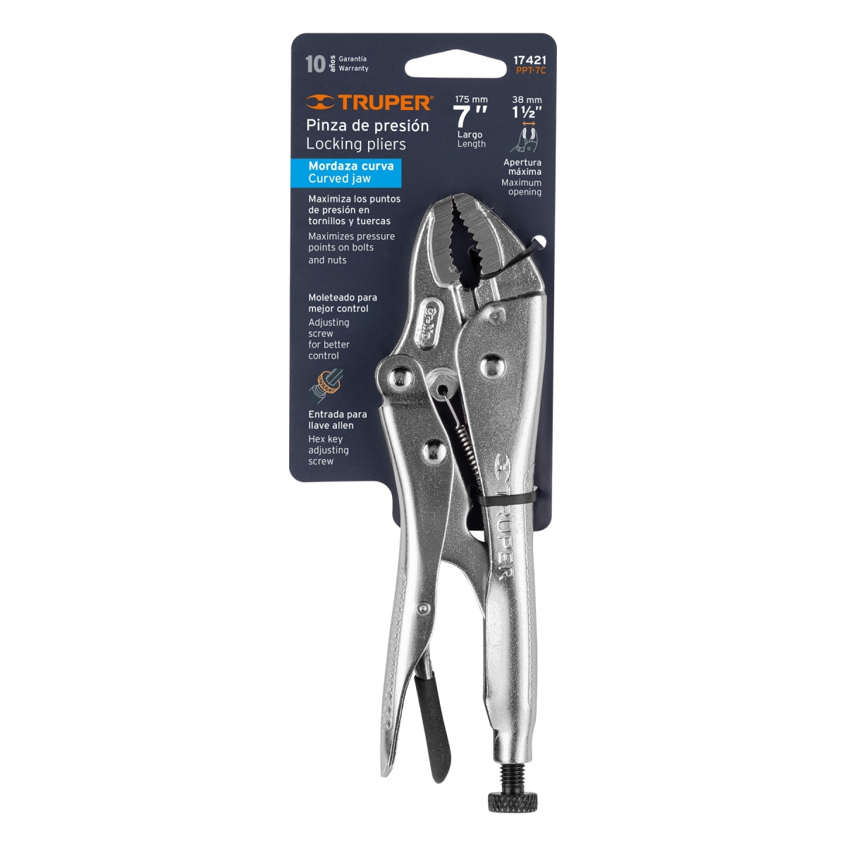 PINZA DE PRESION 7 TRUPER 17421