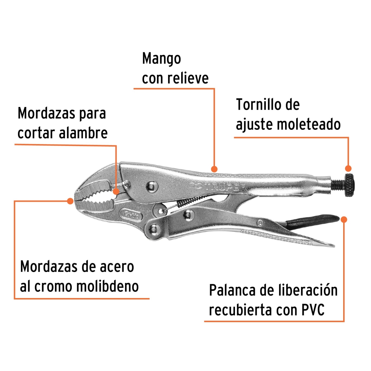 PINZA DE PRESION 7 TRUPER 17421 - Imagen 3