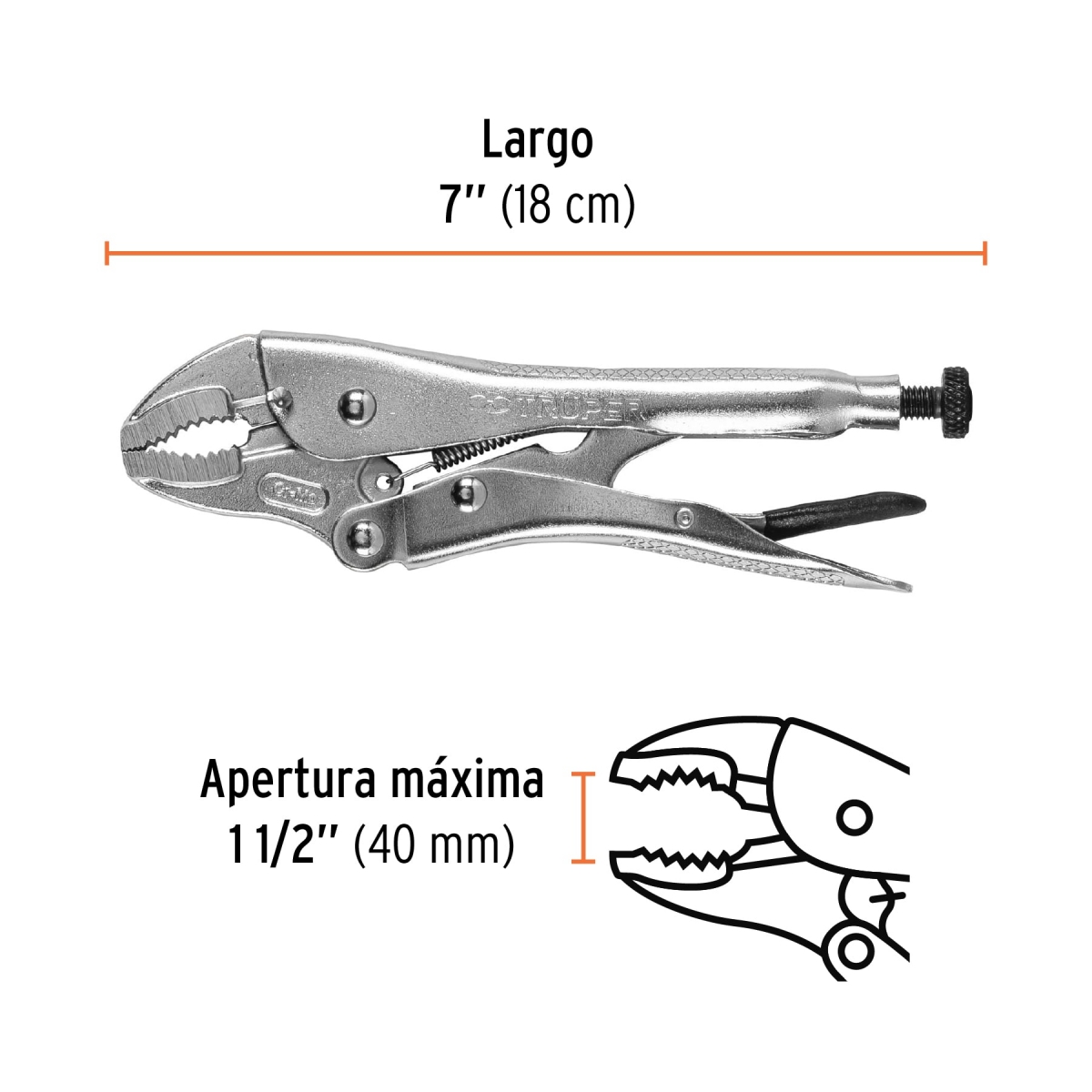 PINZA DE PRESION 7 TRUPER 17421 - Imagen 4