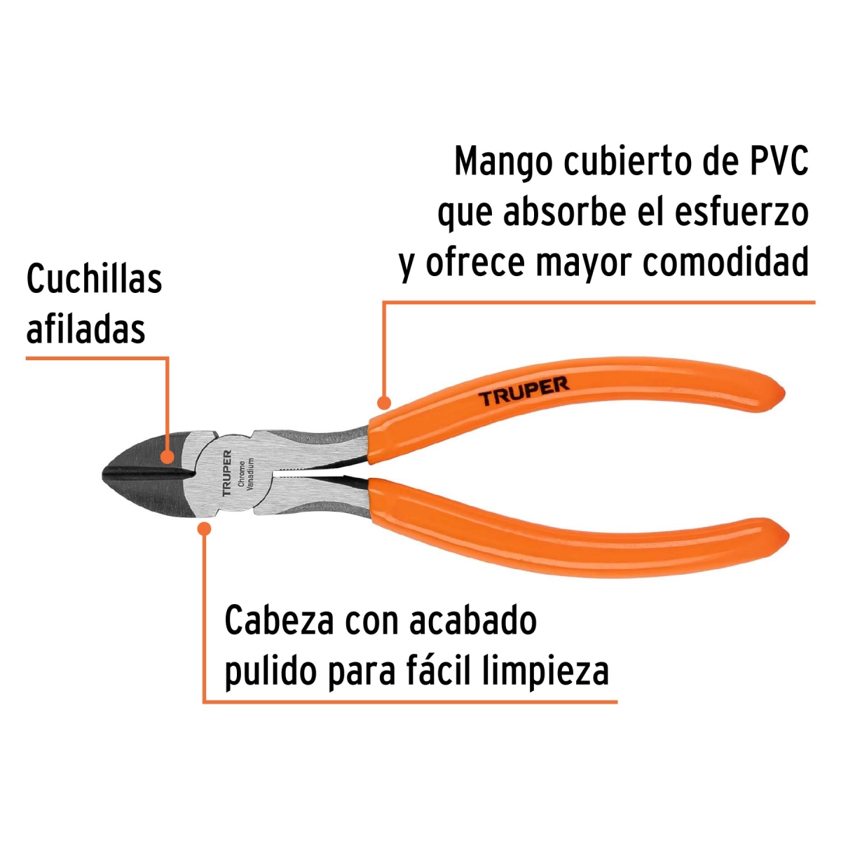 PINZA DE CORTE 6 TRUPER 17312 - Imagen 3