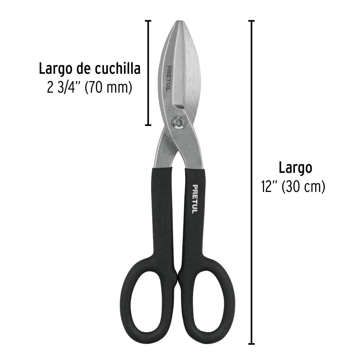 TIJERA PARA HOJALATERO PRETUL 26051 - Imagen 4