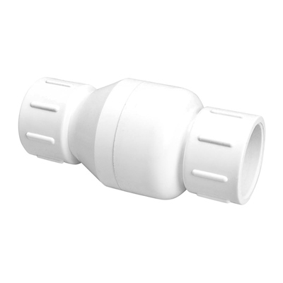 VALVULA CHECK PVC ROSCADA 1/2